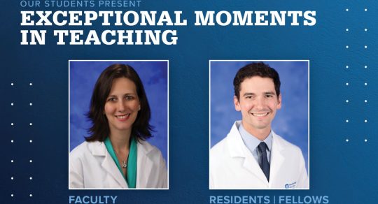 Krok and Paro recognized for Exceptional Moments in Teaching