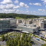 An aerial photo of the Penn State Health Milton S. Hershey Medical Center campus.