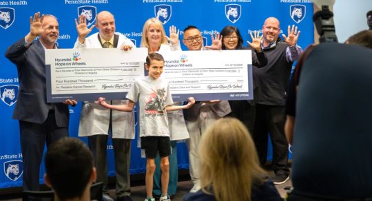 Penn State physician-researcher awarded $400,000 Hyundai Hope on Wheels grant for pediatric cancer research