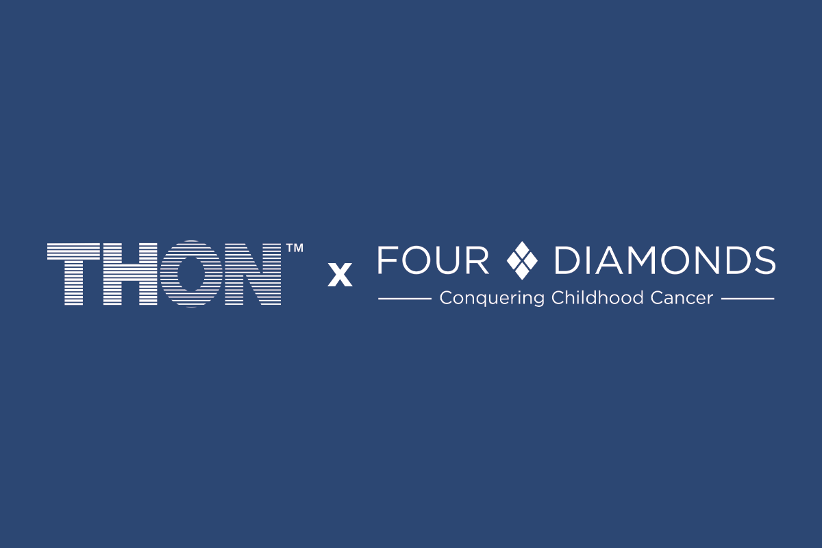 THON and Four Diamonds logos are placed side-by-side.