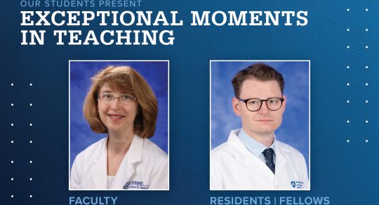 Matters and Grigsby recognized for Exceptional Moments in Teaching
